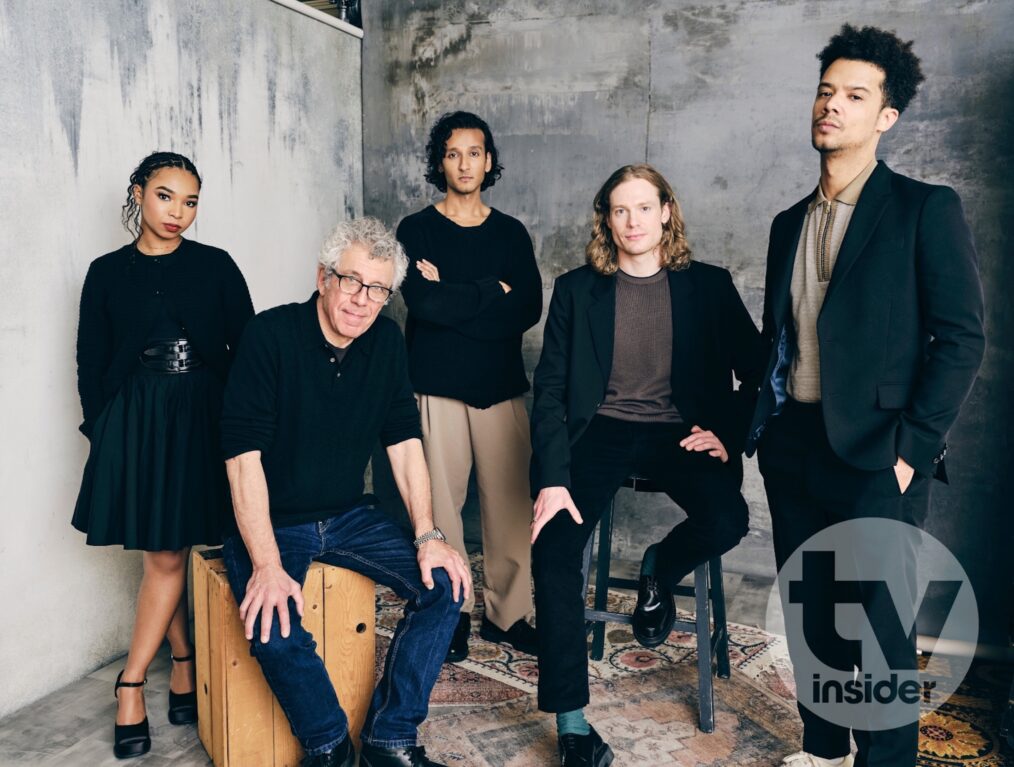 Delainey Hayles, Eric Bogosian, Assad Zaman, Sam Reid, and Jacob Anderson of Interview with the Vampire for TV Insider at TCA 2024