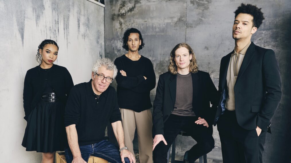 Delainey Hayles, Eric Bogosian, Assad Zaman, Sam Reid, and Jacob Anderson of Interview with the Vampire for TV Insider at TCA 2024