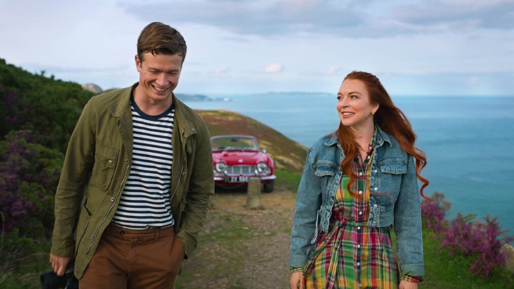 Ed Speleers and Lindsay Lohan in 'Irish Wish'