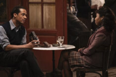 Jacob Anderson as Louis De Point Du Lac and Delainey Hayles as Claudia in 'Interview With the Vampire' Season 2 Episode 2