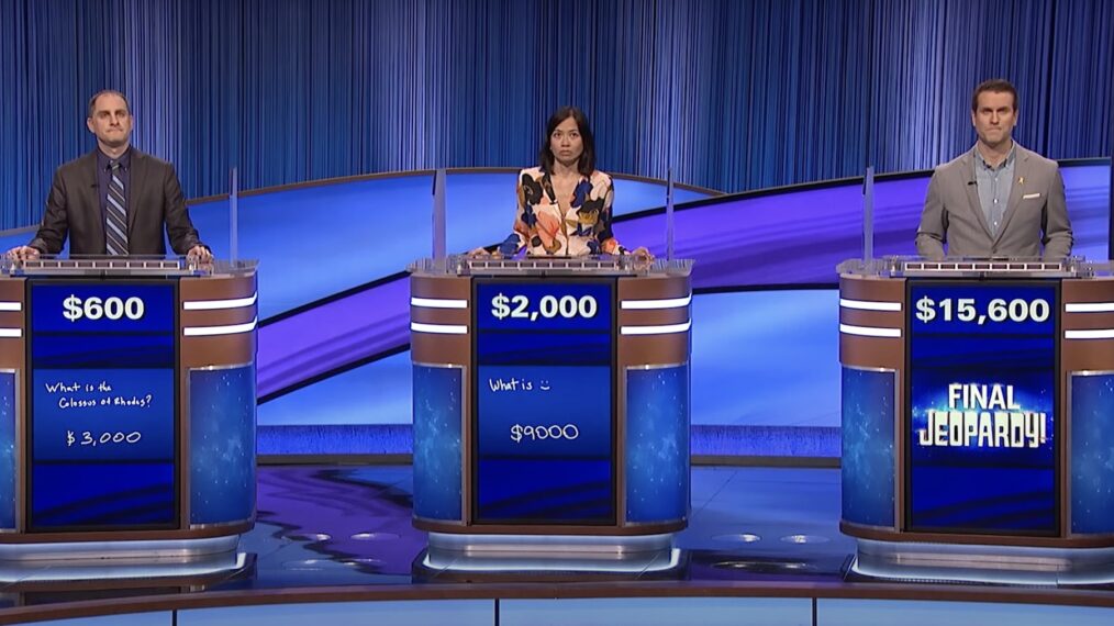 Contestants face a triple stumper on Jeopardy!