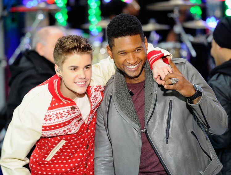 Justin Bieber and Usher