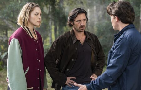 Zyra Gorecki as Izzy, Eoin Macken as Gavin, Jack Martin as Josh in 'La Brea' Series Finale