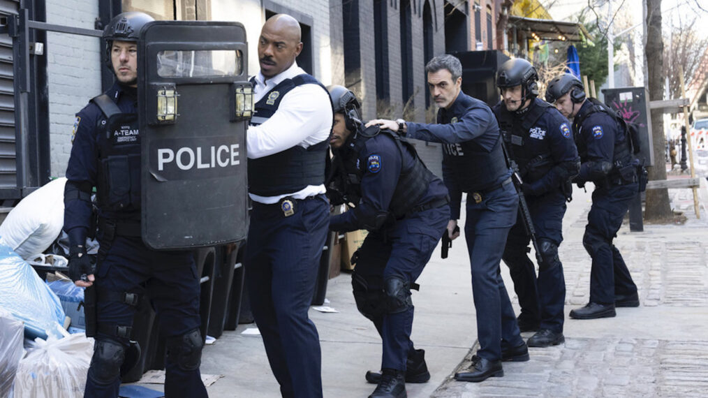 Mehcad Brooks as Det. Jalen Shaw, Reid Scott as Det. Vincent Riley in 'Law & Order' Season 23 Episode 6