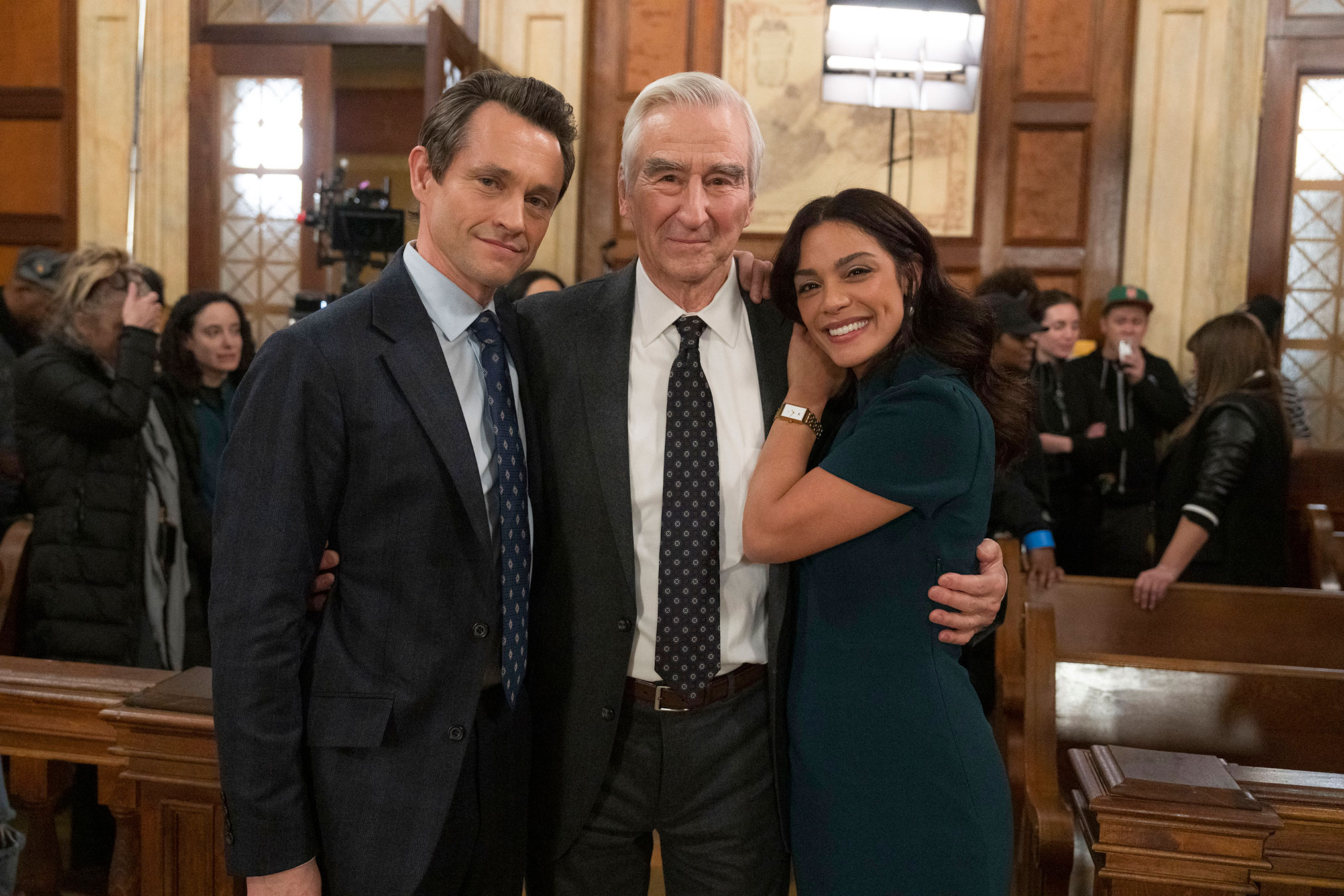 Hugh Dancy, Sam Waterston, Odelya Halevi in ​​Law and Order