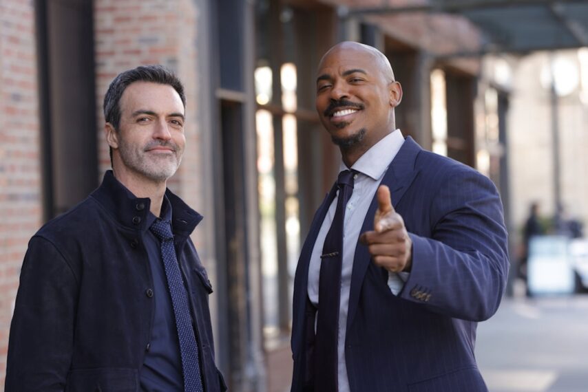 Reid Scott as Det. Vincent Riley, Mehcad Brooks as Det. Jalen Shaw — 'Law & Order' Season 23 Episode 4