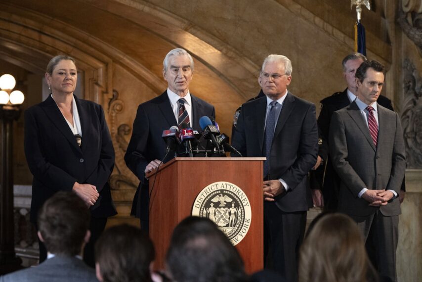 Camryn Manheim as Lt. Kate Dixon, Sam Waterston as DA Jack McCoy, Bruce Altman as Mayor Payne, Hugh Dancy as ADA Nolan Price — 'Law & Order' Season 23 Episode 5