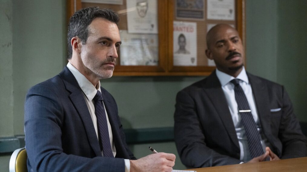 Reid Scott as Det. Vincent Riley, Mehcad Brooks as Det. Jalen Shaw — 'Law & Order' Season 23 Episode 5
