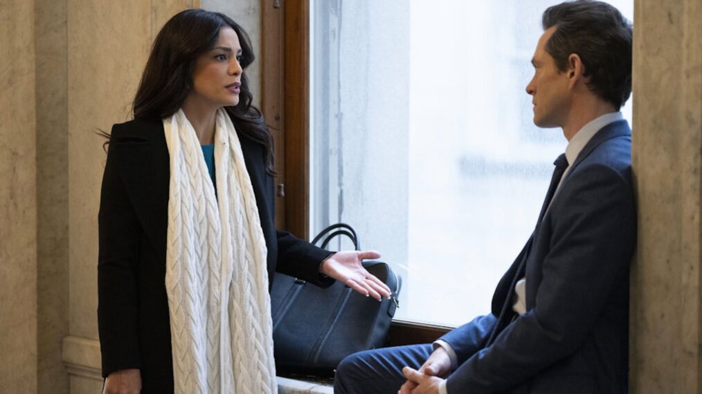 Odelya Halevi as ADA Samantha Maroun, Hugh Dancy as ADA Nolan Price — 'Law & Order' Season 23 Episode 5