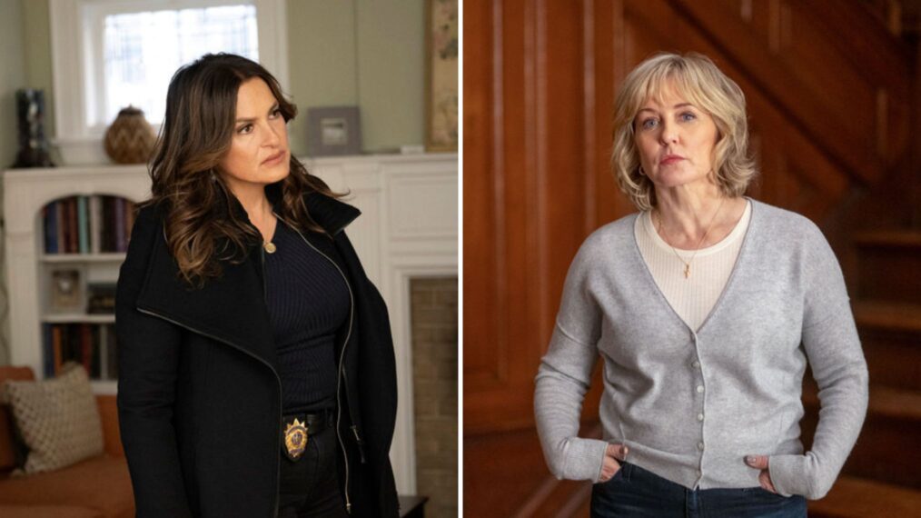 Mariska Hargitay as Captain Olivia Benson and Amy Carlson as Katie McGrath — 'Law & Order: SVU' Season 25 Episode 4