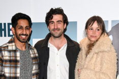 Sagar Radia, Nicholas Bishop and Katrine de Candole attend the 'The Lehman Trilogy' Opening Night