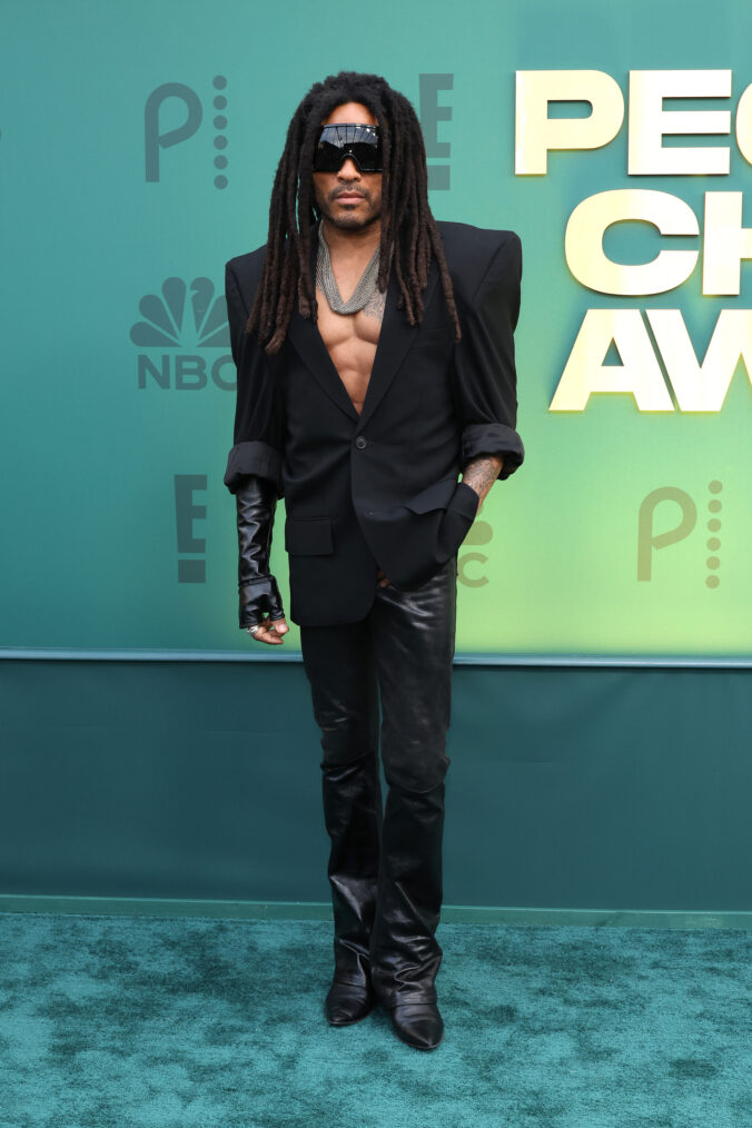 Lenny Kravitz attends the 2024 People's Choice Awards at Barker Hangar on February 18, 2024 in Santa Monica, California.