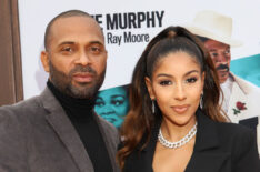 Mike Epps and Kyra Robinson attend the 'Dolemite Is My Name' premiere