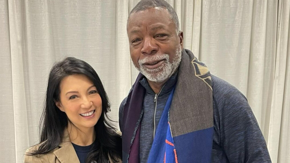 Ming-Na Wen and Carl Weathers