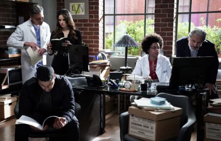 Brian Dietzen as Jimmy Palmer, Katrina Law as NCIS Special Agent Jessica Knight, Wilmer Valderrama as Nick Torres, Diona Reasonover as Forensic Scientist Kasie Hines, and Gary Cole as Special Agent Alden Parker — 'NCIS' Season 21 Episode 2
