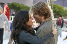 Daniela Ruah (Special Agent Kensi Blye) and Eric Christian Olsen (LAPD Liaison Marty Deeks) in NCIS: LA - 'Humbug'