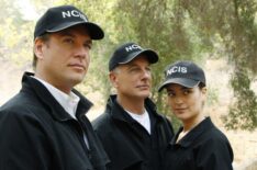 Michael Weatherly as Tony, Mark Harmon as Gibbs, Cote De Pablo as Ziva — 'NCIS'