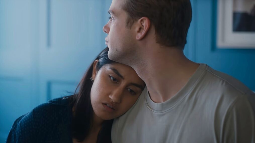 Ambika Mod and Leo Woodall in 'One Day'
