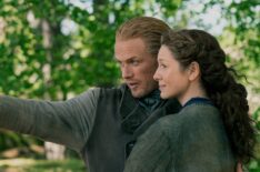 Sam Heughan and Caitriona Balfe in 'Outlander' Season 7