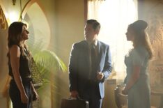 Caitlin Bassett as Addison, Raymond Lee as Dr. Ben Song, and Eliza Taylor as Hannah Carson — 'Quantum Leap' Season 2 Episode 8
