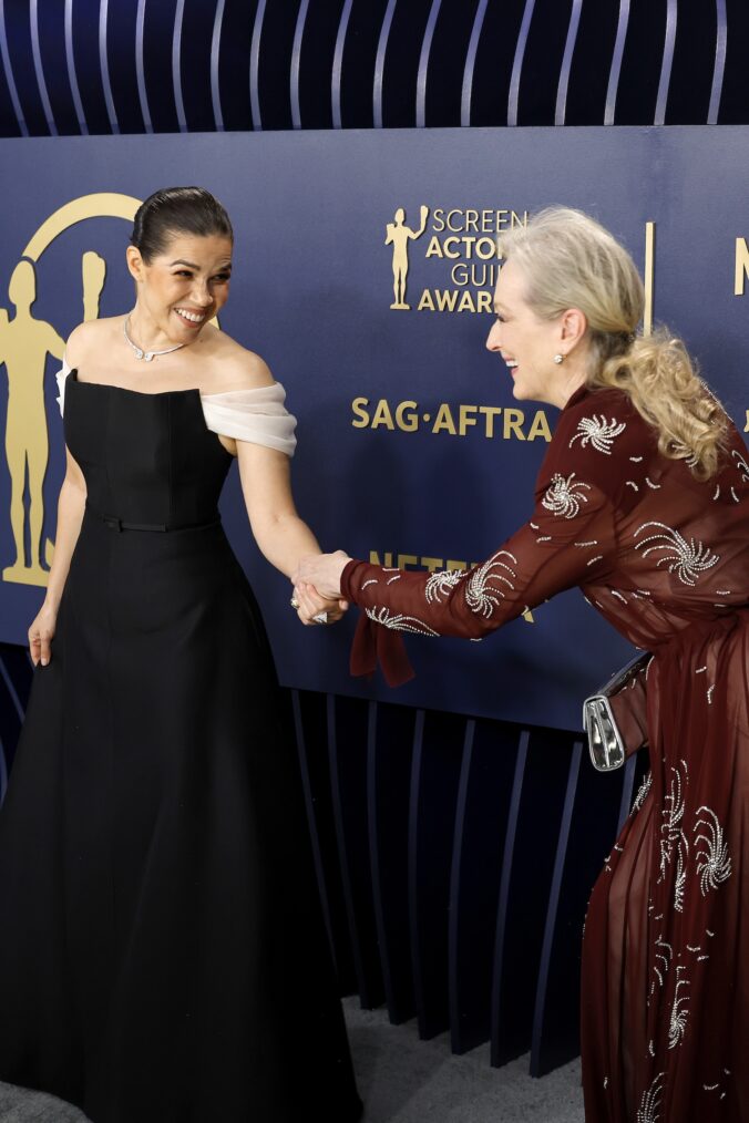America Ferrera and Meryl Streep at the 2024 SAG Awards