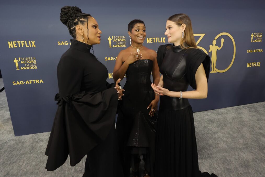 Audra McDonald, Denée Benton, and Louisa Jacobson at the 2024 SAG Awards