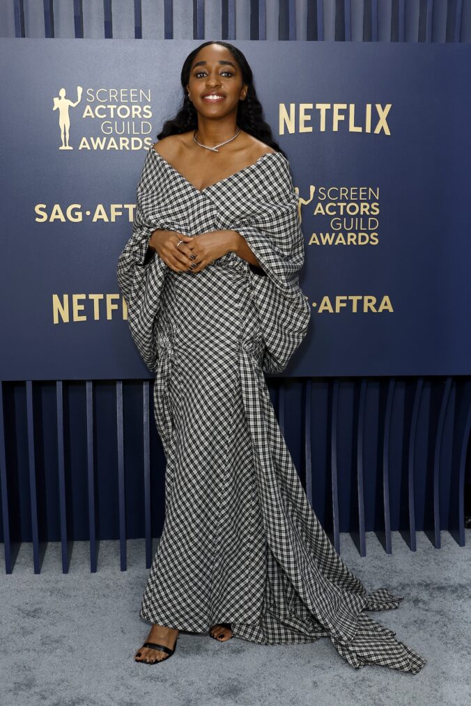 Ayo Edebiri at the 2024 SAG Awards