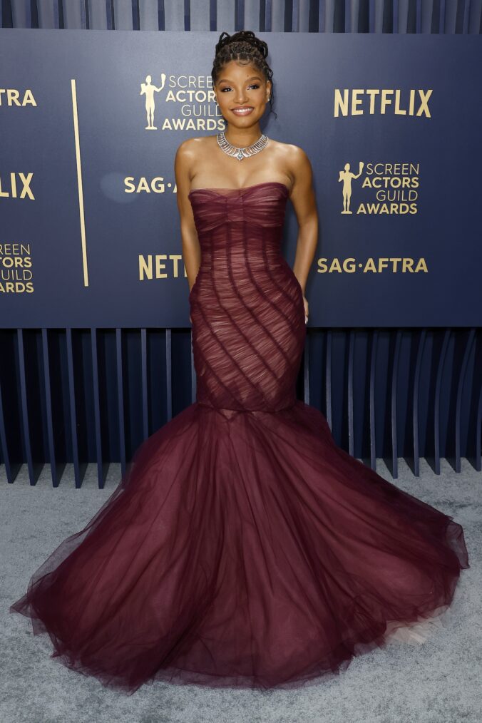 Halle Bailey at the 2024 SAG Awards