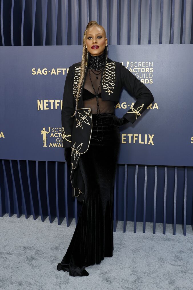 Laverne Cox at the 2024 SAG Awards