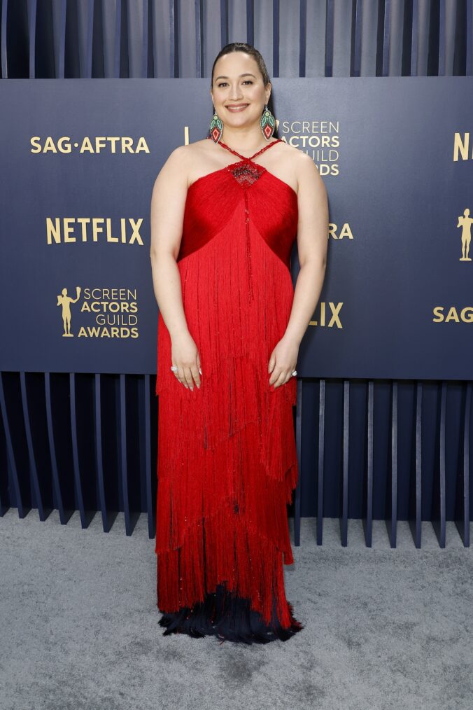 Lily Gladstone at the 2024 SAG Awards