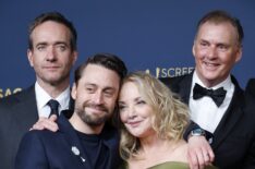 Matthew Macfadyen, Kieran Culkin, J. Smith-Cameron, and Scott Nicholson at the 2024 SAG Awards