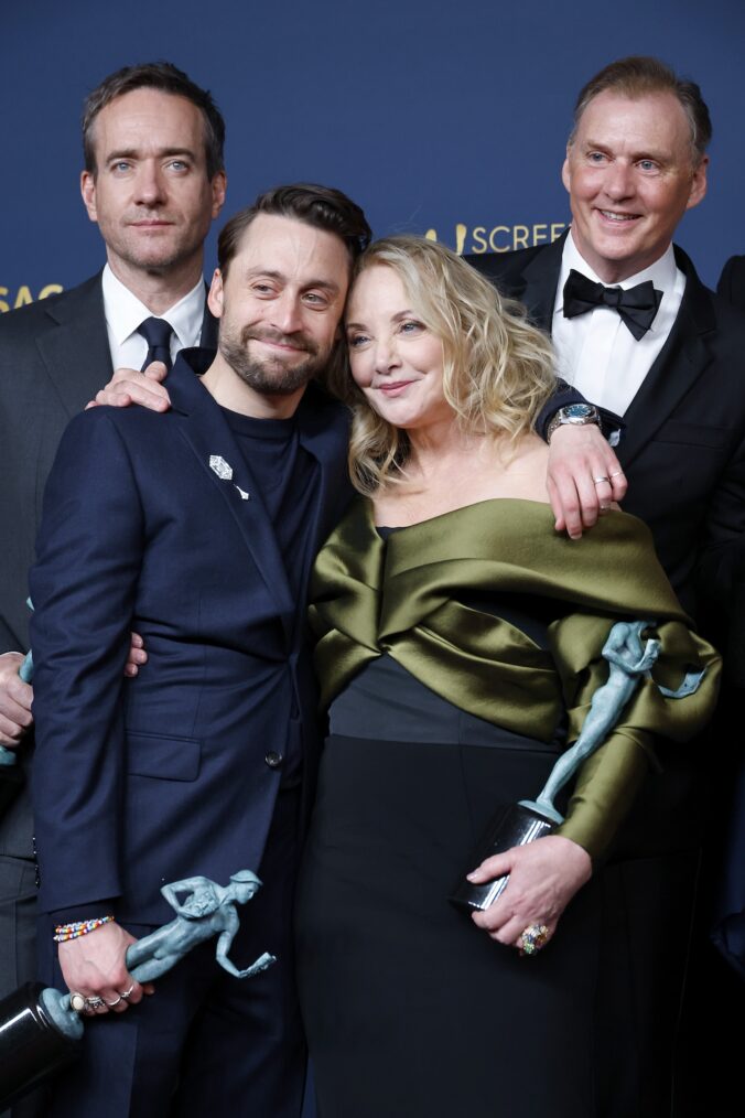 Matthew Macfadyen, Kieran Culkin, J. Smith-Cameron, and Scott Nicholson at the 2024 SAG Awards