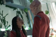 Sonequa Martin-Green as Burnham and Doug Jones as Saru — 'Star Trek: Discovery' Season 5