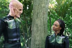 Doug Jones as Saru and Sonequa Martin-Green as Burnham — 'Star Trek: Discovery' Season 5