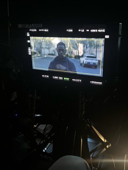 Sterling K. Brown behind the scenes of his new Hulu series 