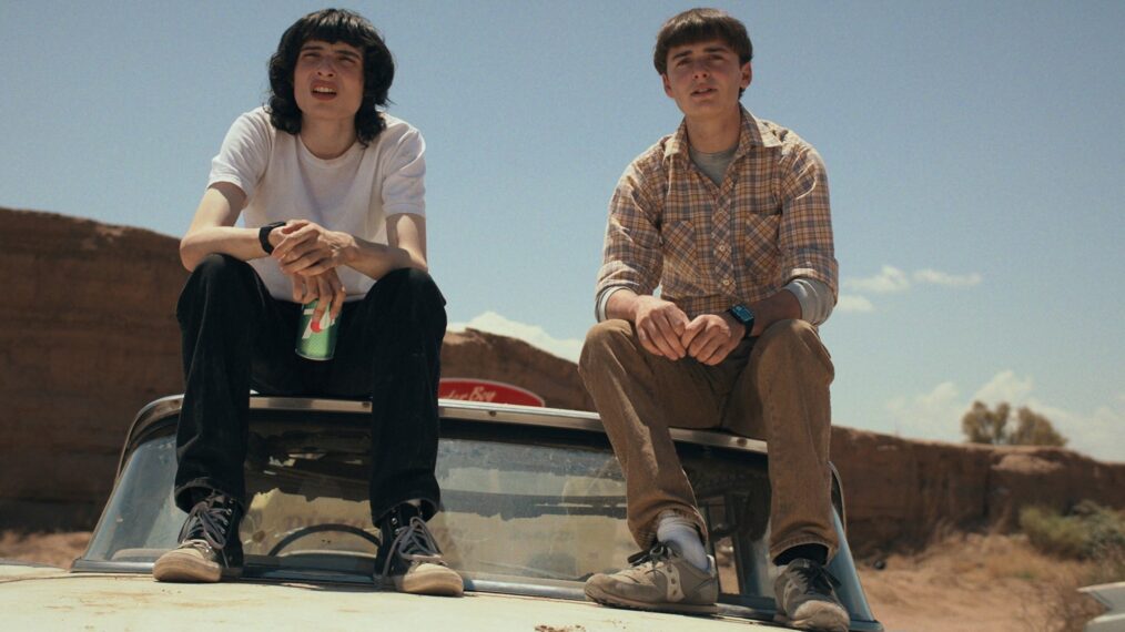 Finn Wolfhard and Noah Schnapp in 'Stranger Things' Season 4