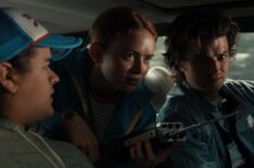 Gaten Matarazzo, Sadie Sink, and Joe Keery in 'Stranger Things'