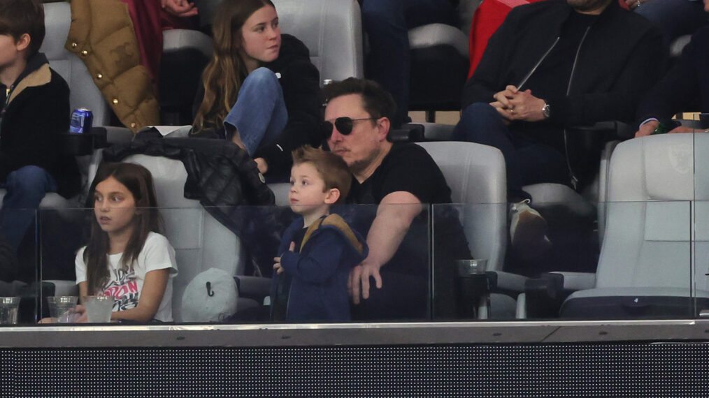 Elon Musk at the 2024 Super Bowl