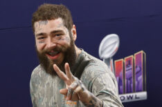 Post Malone at the 2024 Super Bowl