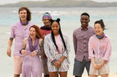 David Jelinsky, Kenzie Veurink, Bhanu Gopal, Tiffany Ervin, Q Burdette, and ess Chong in 'Survivor' Season 46 Episode 1