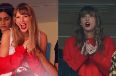 Taylor Swift cheers for Travis Kelce during football games