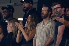 Blake Lively, Ryan Reynolds, and Hugh Jackman join Taylor Swift at Kansas City Chiefs and the New York Jets at MetLife Stadium