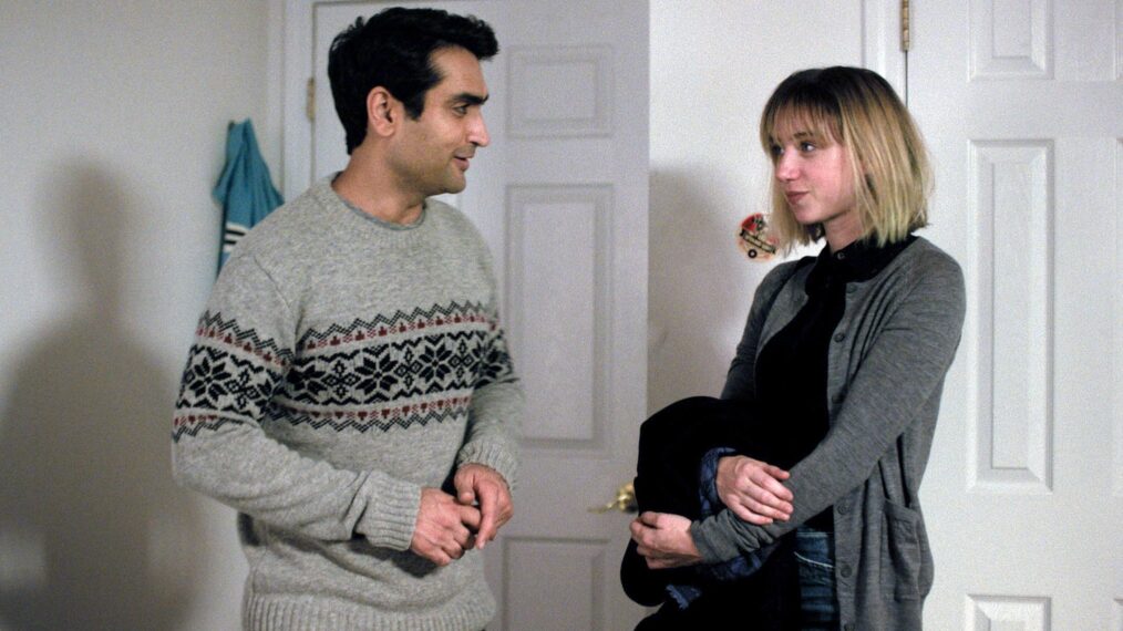 Kumail Nanjiani and Zoe Kazan in The Big Sick