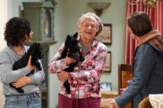Sara Gilbert, Estelle Parsons, and Laurie Metcalf in 'The Conners' Season 6