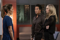 Christina Chang, Will Yun Lee, Fiona Gubelmann in The Good Doctor - 'Baby, Baby, Baby'