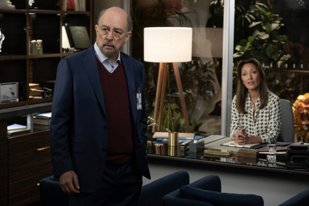 Richard Schiff and Christina Chang in 'The Good Doctor' Season 7 premiere