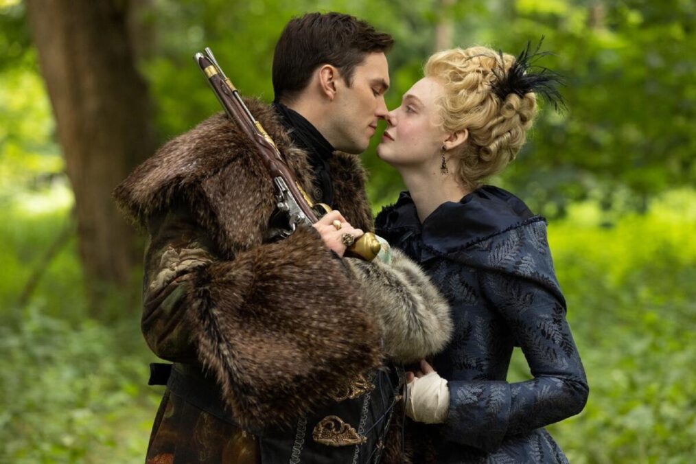 Nicholas Hoult and Elle Fanning in 'The Great' Season 3