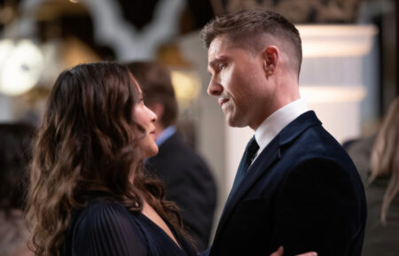 Melissa O'Neil as Lucy Chen and Eric Winter as Tim Bradford in 'The Rookie'