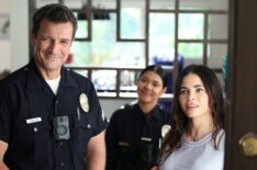 Nathan Fillion, Lisseth Chavez, and Jenna Dewan in 'The Rookie' Season 6