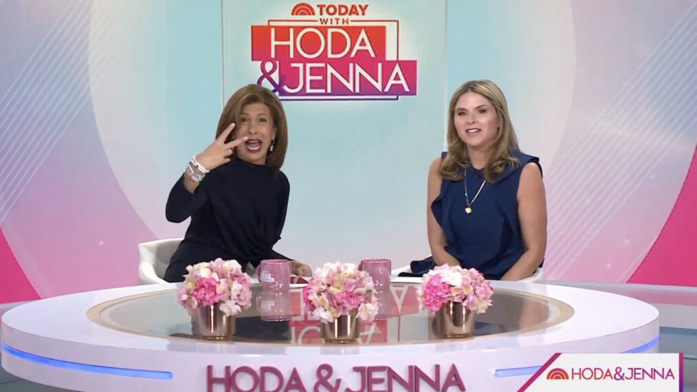 Hoda Kotb and Jenna Bush Hager in February 20, 2024 episode of 'Today With Hoda & Jenna'